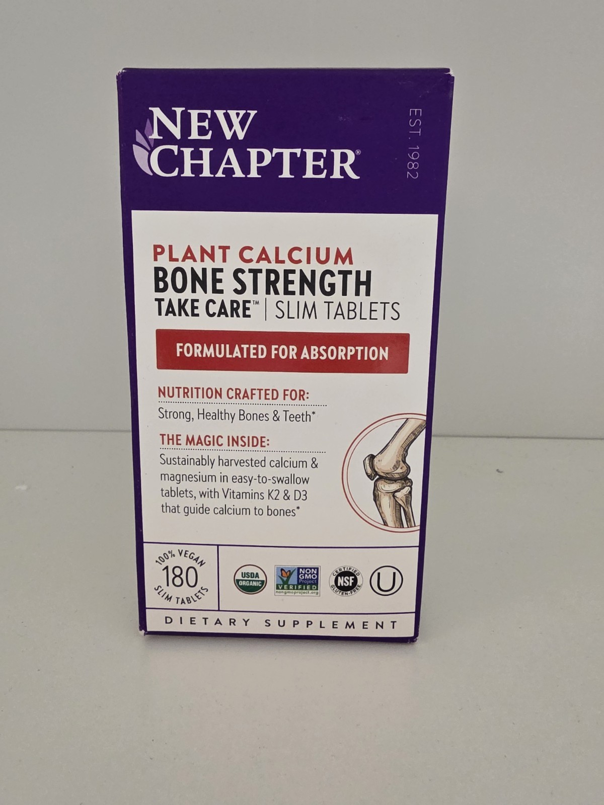 New Chapter Bone Strength Take Care – 180ct Slim Tablets – EXP 04/26- NEW