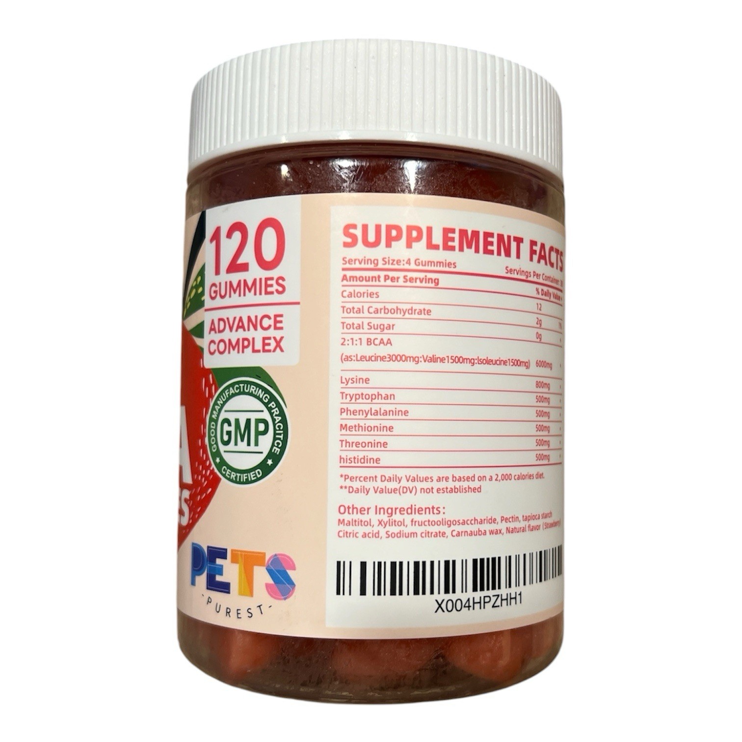 EAA PETS PUREST GUMMIES, Strawberry, Muscle Growth