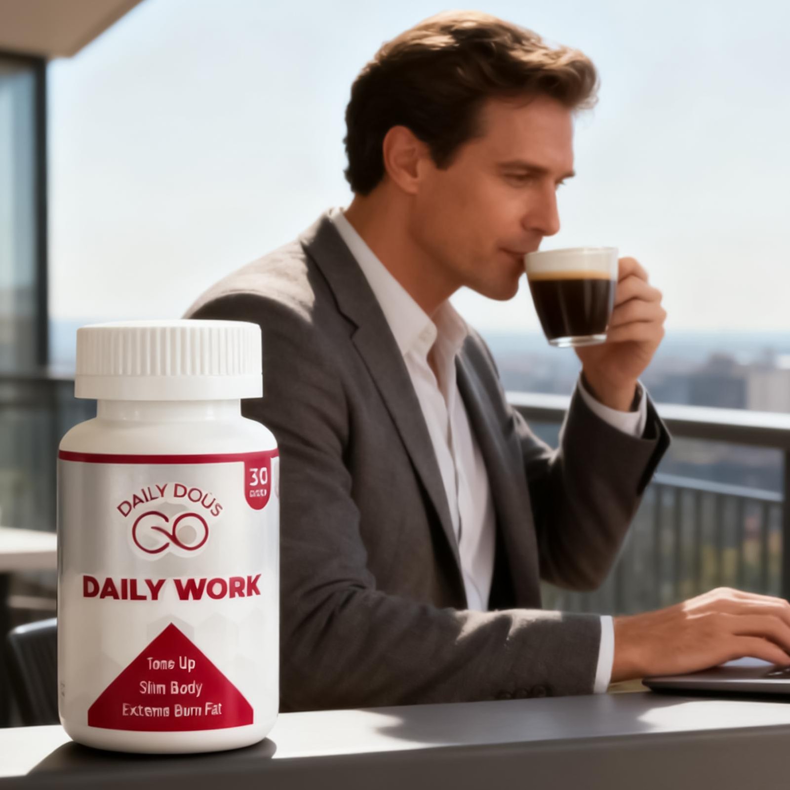 Daily Work Pills *** Brand Fresh And Sealed *** By Daily Dous / Skinny 365