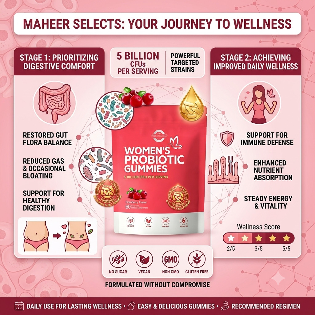 Vaginal Probiotics for Women, Feminine Balance pH Gummies 60ct/1bag