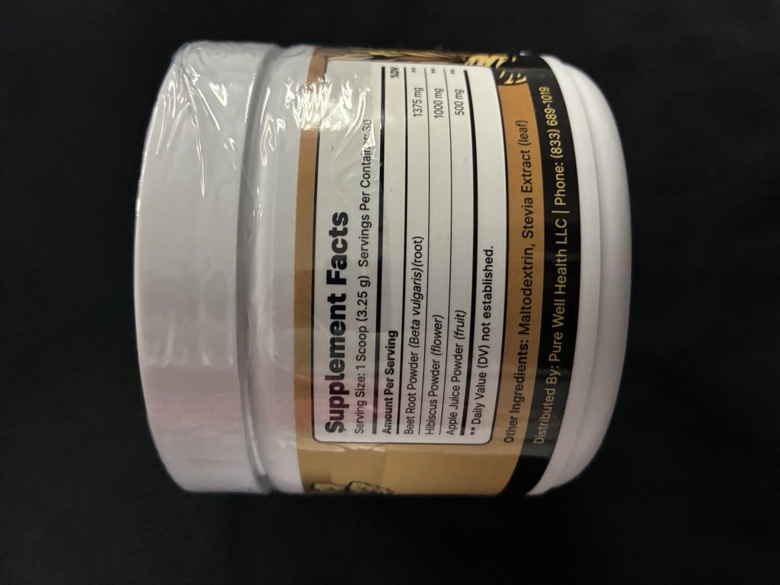 Pure Well Health Lung Ultra Respiratory Support Powder, Apple, Vegan 3.44oz