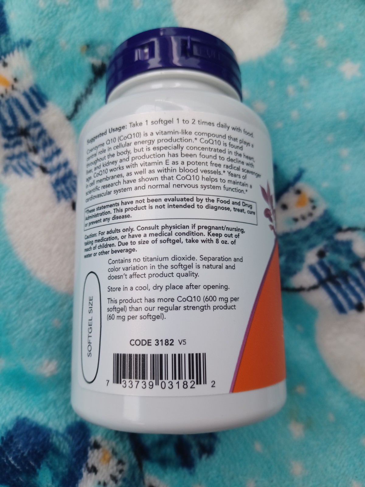 NOW Foods MAX STRENGTH CoQ10 600 MG 60 Capsules Exp. 04/2030