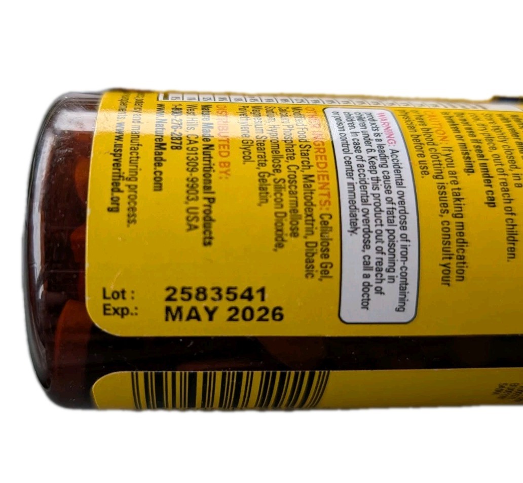 Nature Made Prenatal Multivitamin Folic Acid 200 Ct (4 Pack Of 50 Each) 05/2026