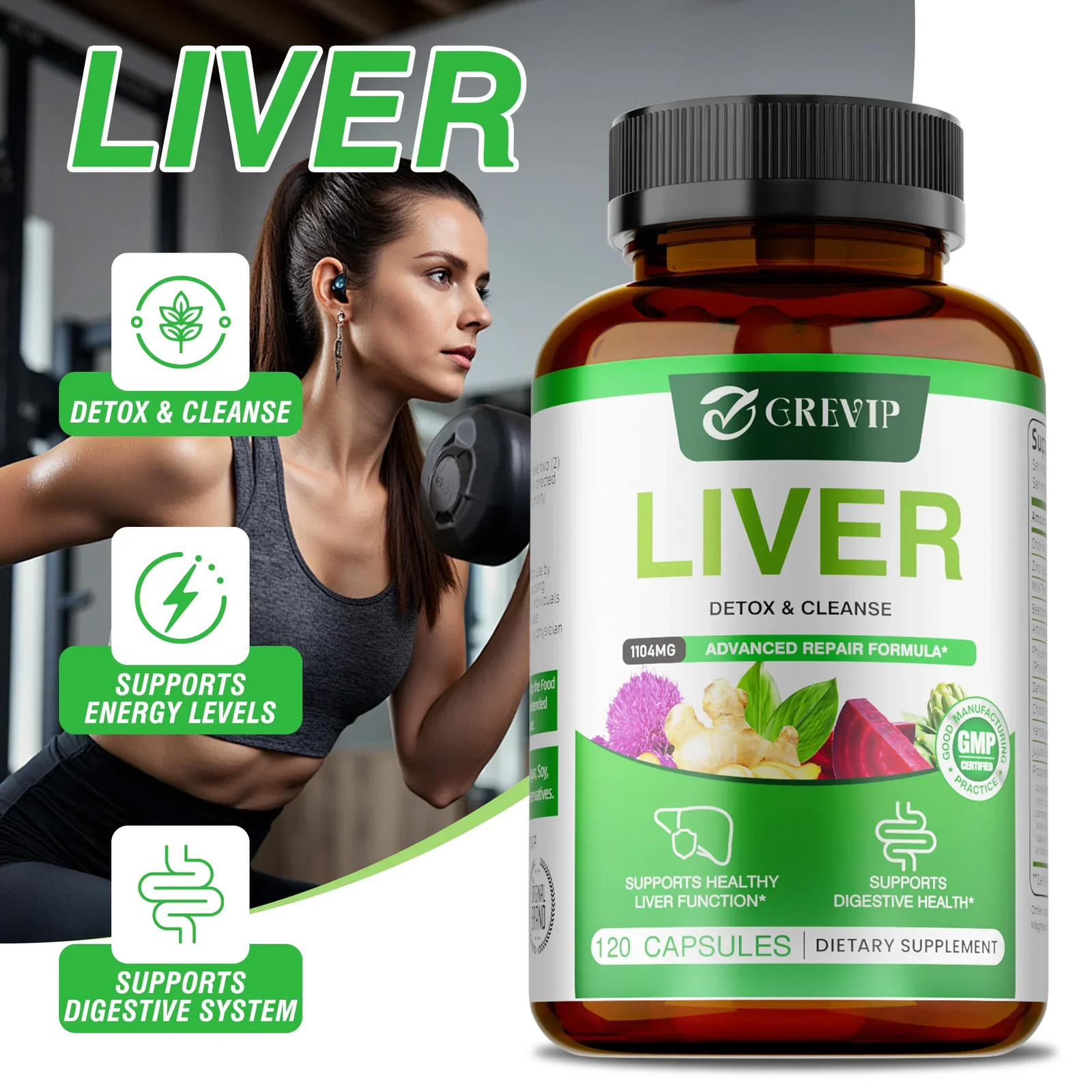 Liver 120pcs – Metabolism, Smooth and Firm Skin, Supports Digestion Health