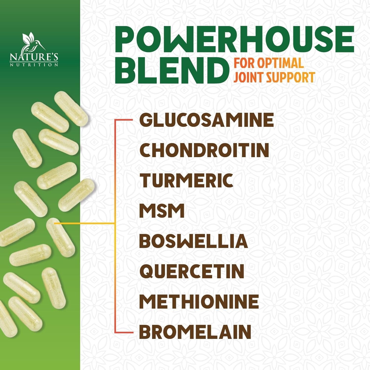 Glucosamine Chondroitin Turmeric MSM Triple Strength Joint Support 2100mg