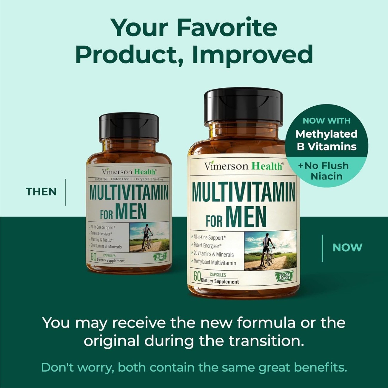 Multivitamin for Men – Methylated Mens Multivitamins & Multiminerals Capsules
