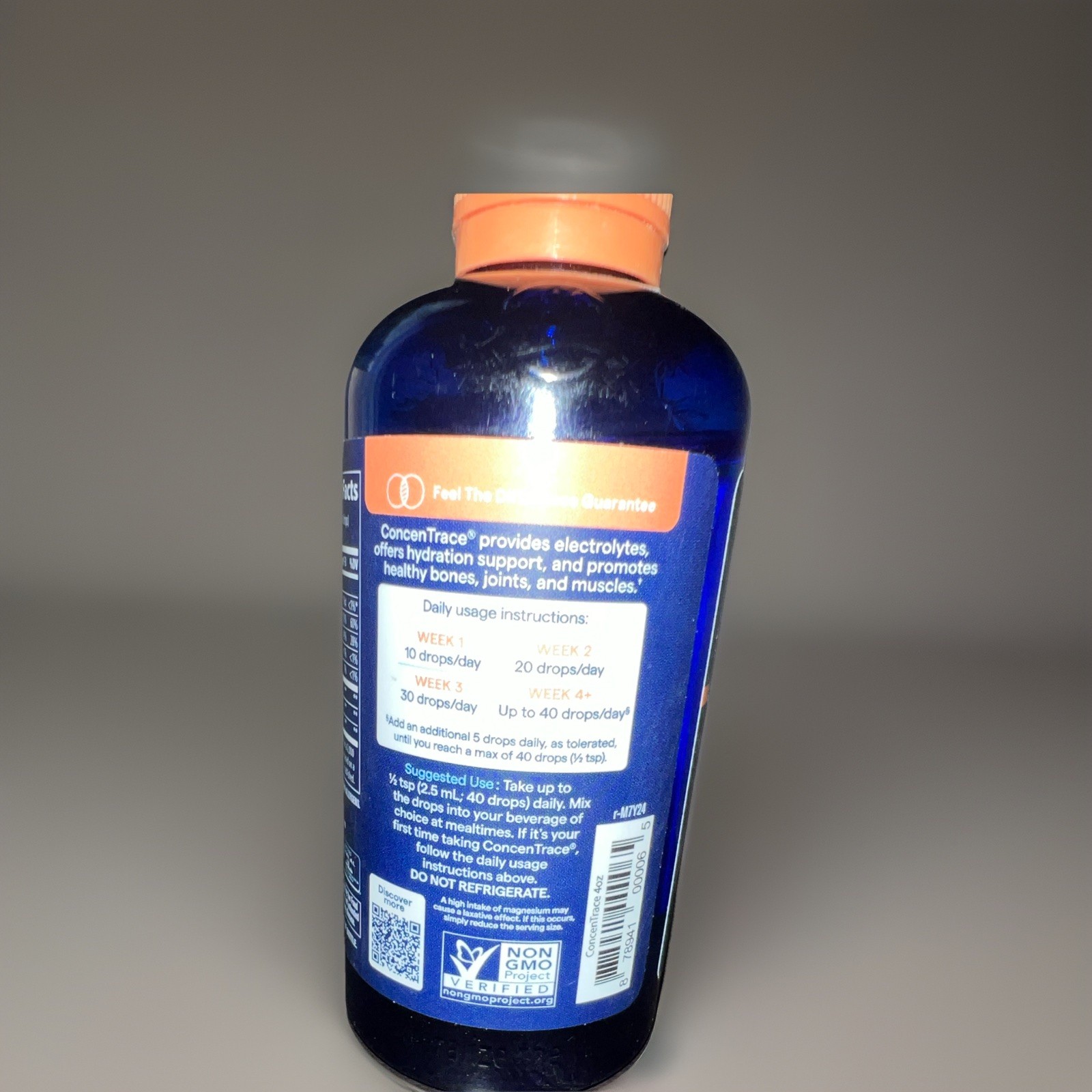 Trace ConcenTrace Trace Mineral Drops 4 fl oz Non-GMO Unflavored Liquid
