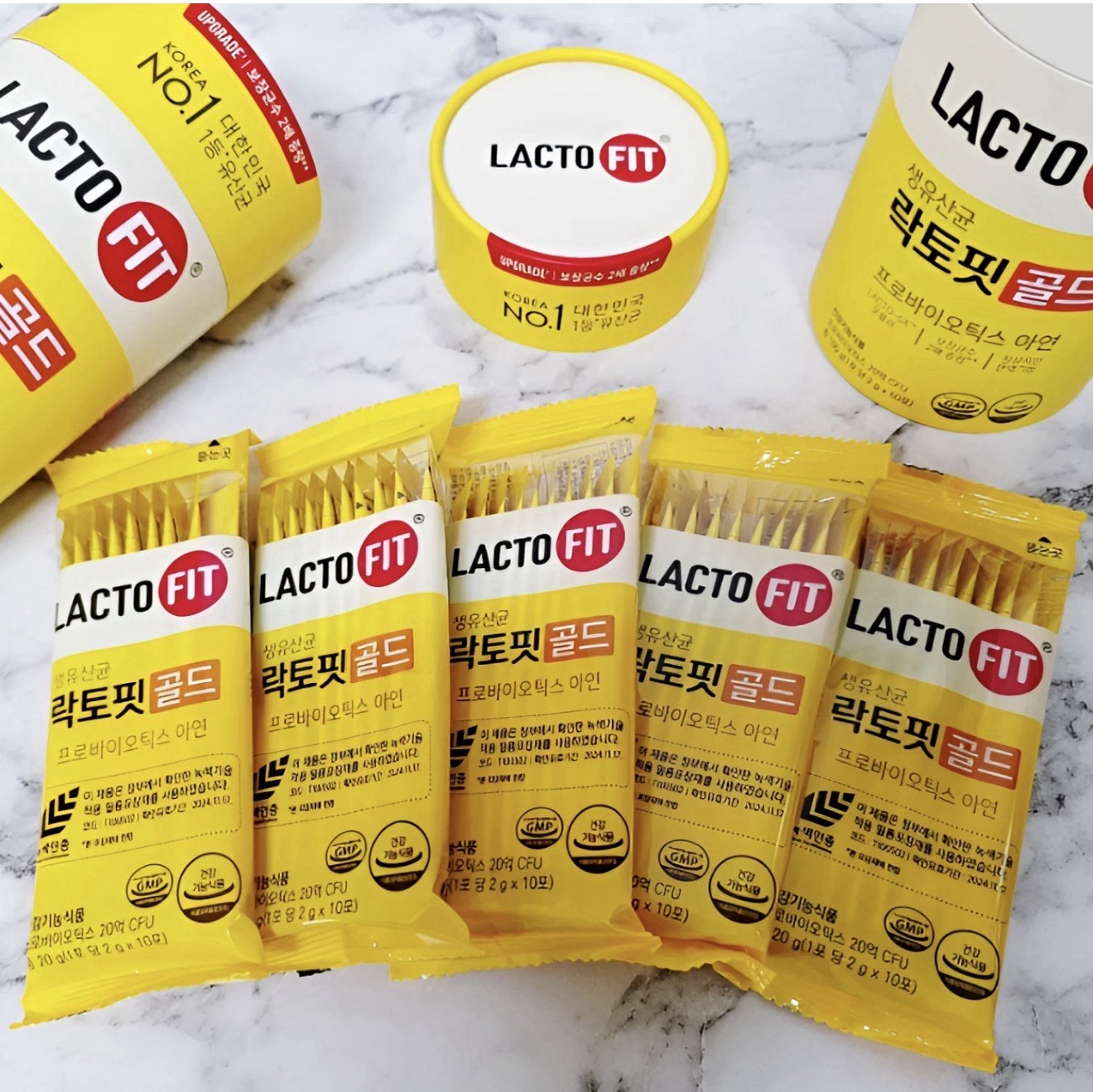 2-Lactofit Gold Probiotics 50 Sticks 2g.each Bot Gut Health Supplement. BB 4/27