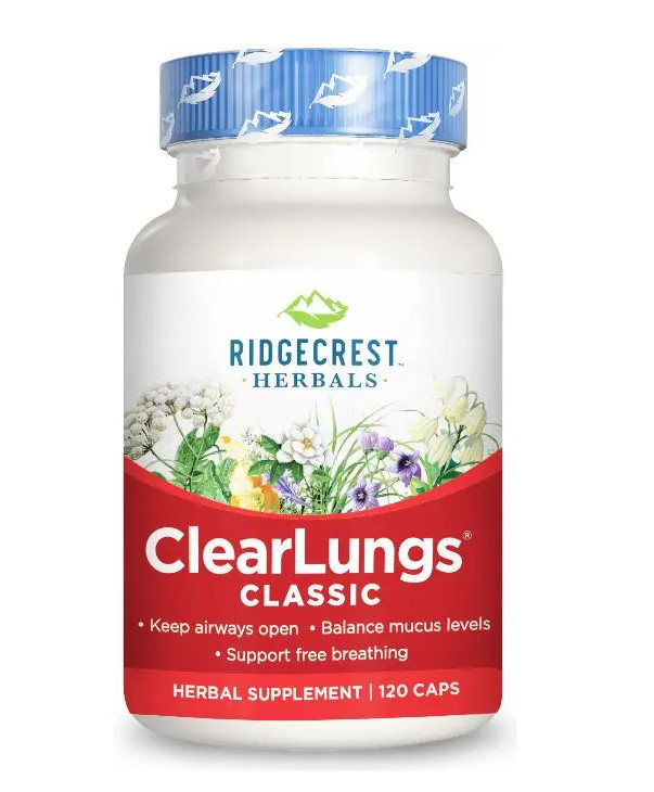 Ridgecrest ClearLungs Classic 120 caps Exp 12/2028