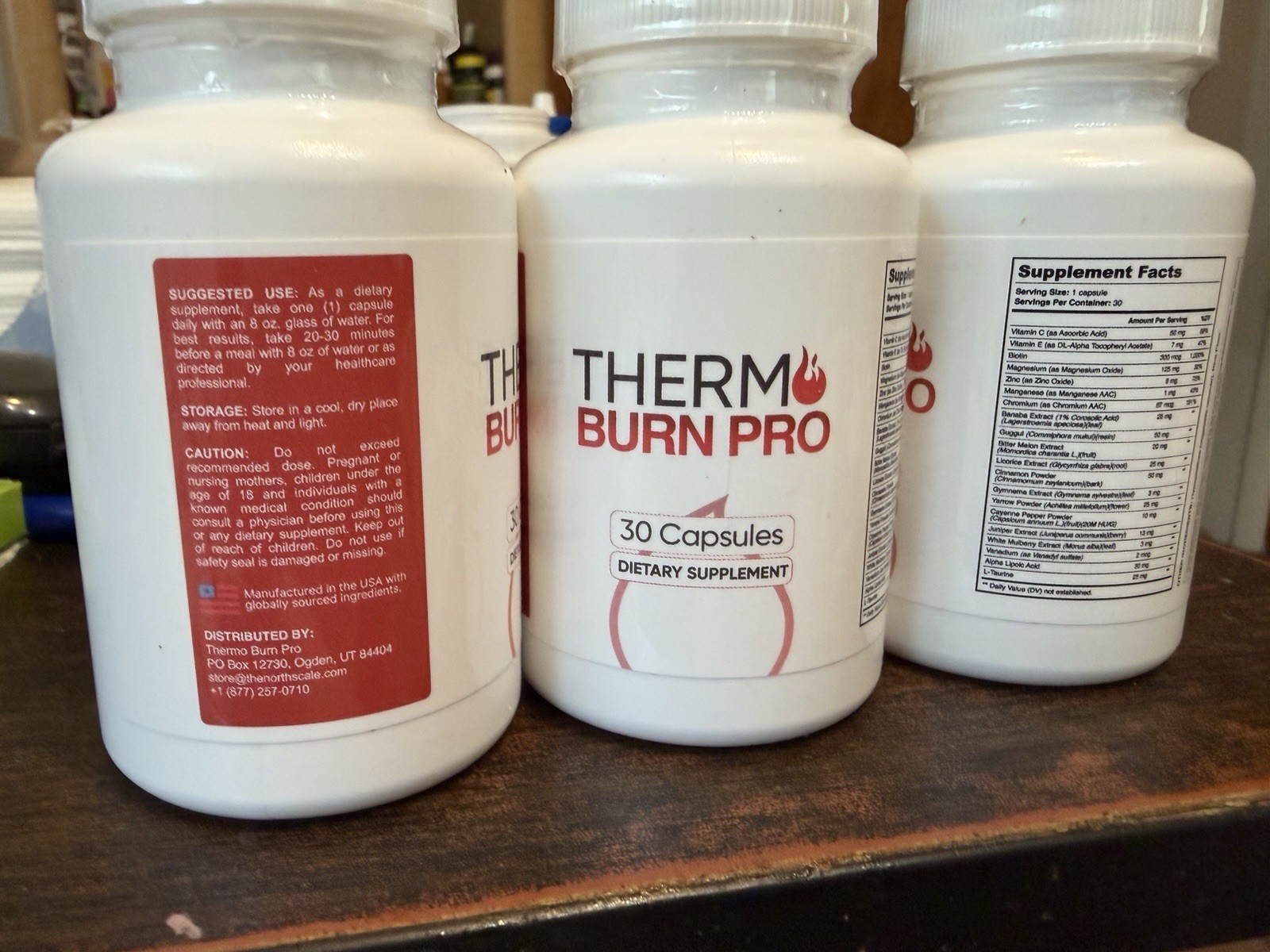 ThermoBurn Pro. 8 Bottles Of 30 Capsules. Price is for ALL 8!! Free Shipping