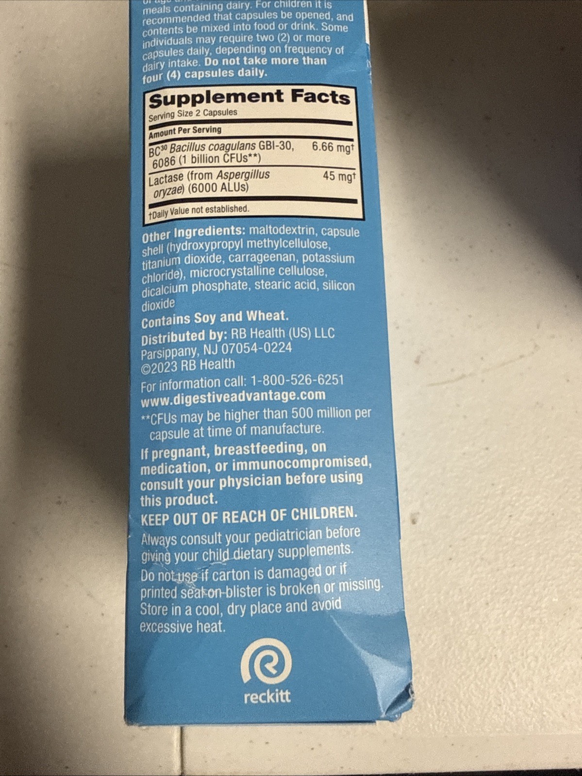 Digestive Advantage Daily Probiotics Lactose Support 96 Count Probiotic Pills