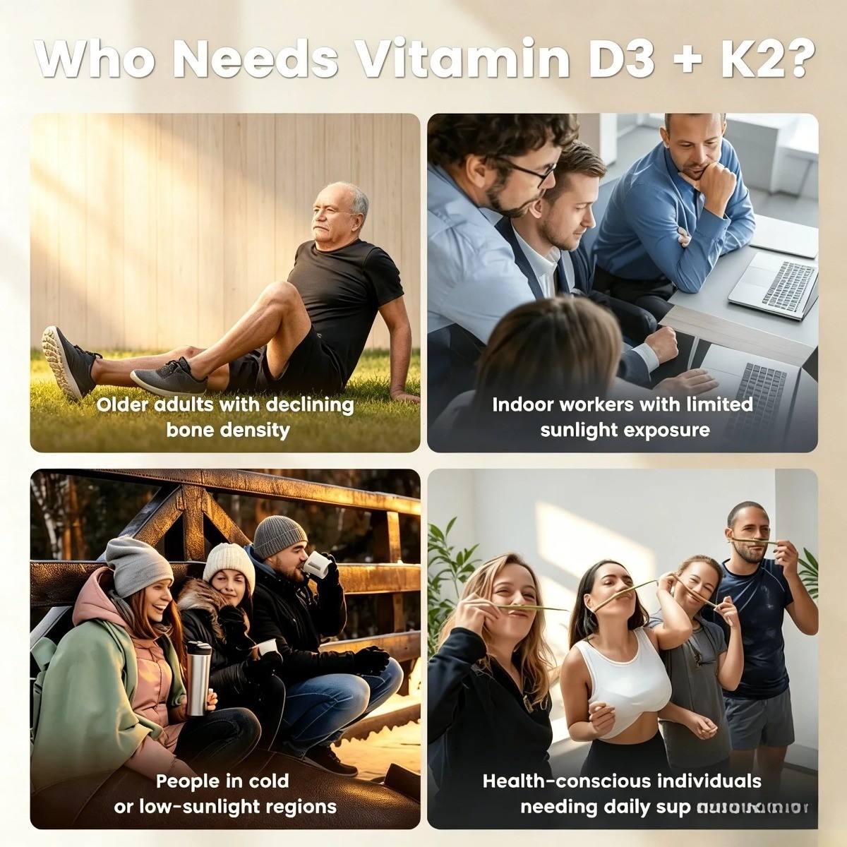 VEV 300 Softgels Vitamin D3 K2–10000 IU,2-in-1 with Coconut Oil for Bone & Heart