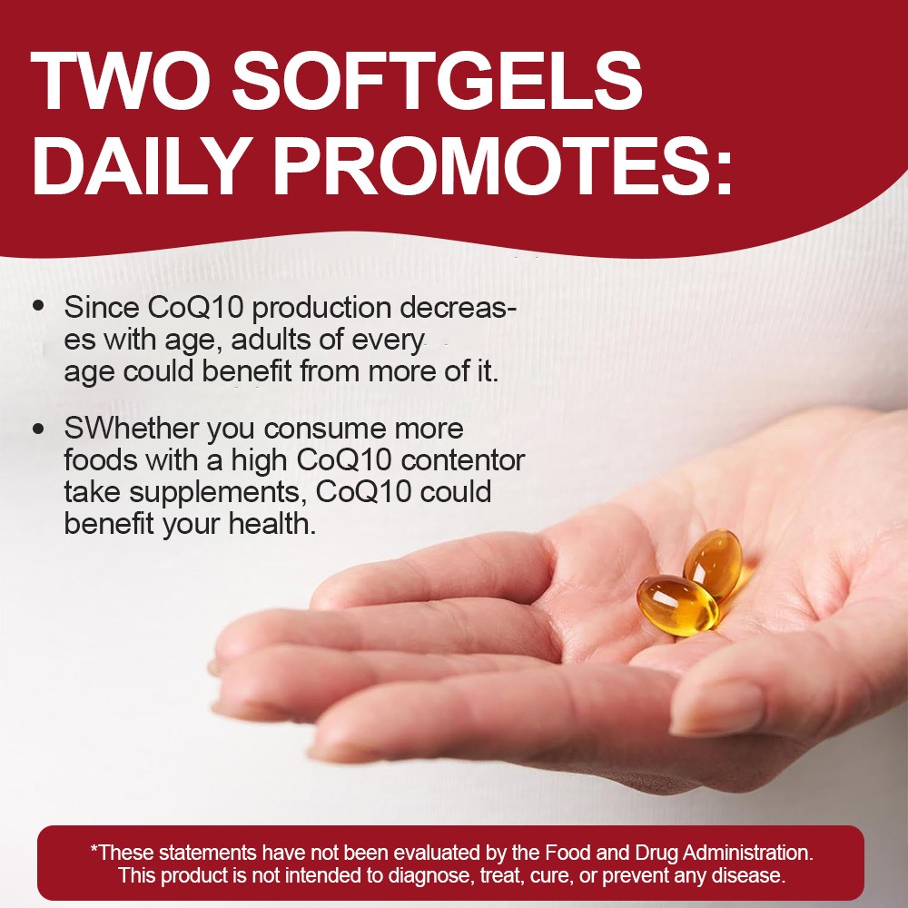 Amer Don CoQ 10 CoEnzyme Q-10 200mg Support Heart Health,High Potency