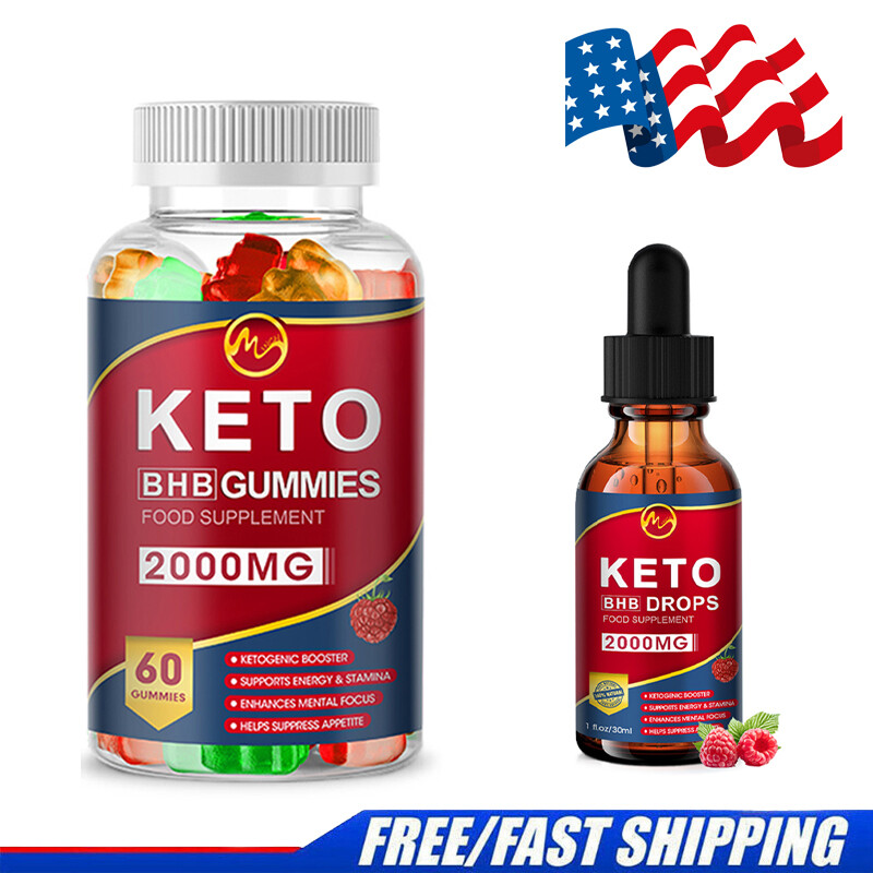 2000mg Keto BHB Capsules | Diet Drops Fast Weight Loss Fat Burner Carb Blocker