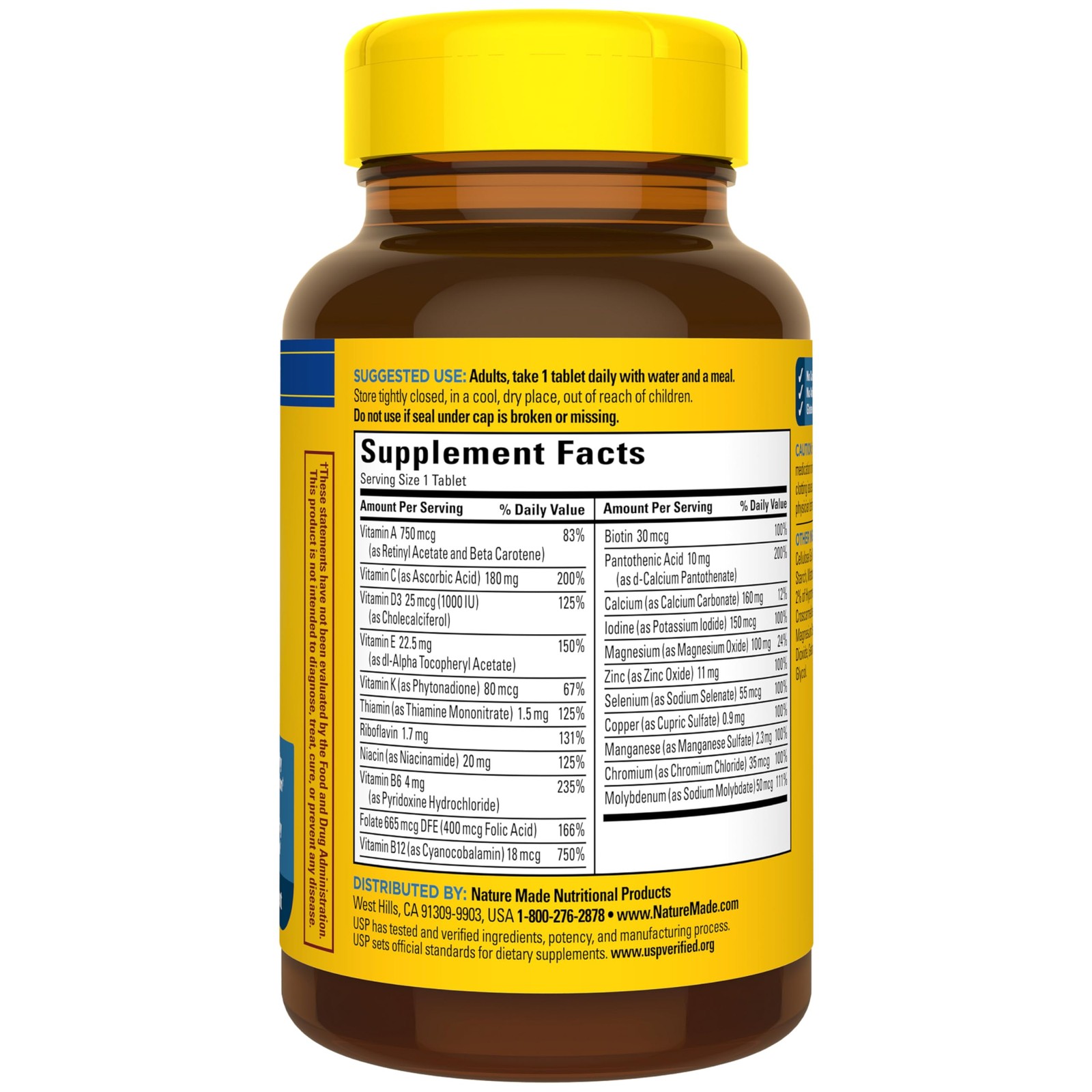 Nature Made Multivitamin for Him, Mens 90 Count (Pack of 1), Multi