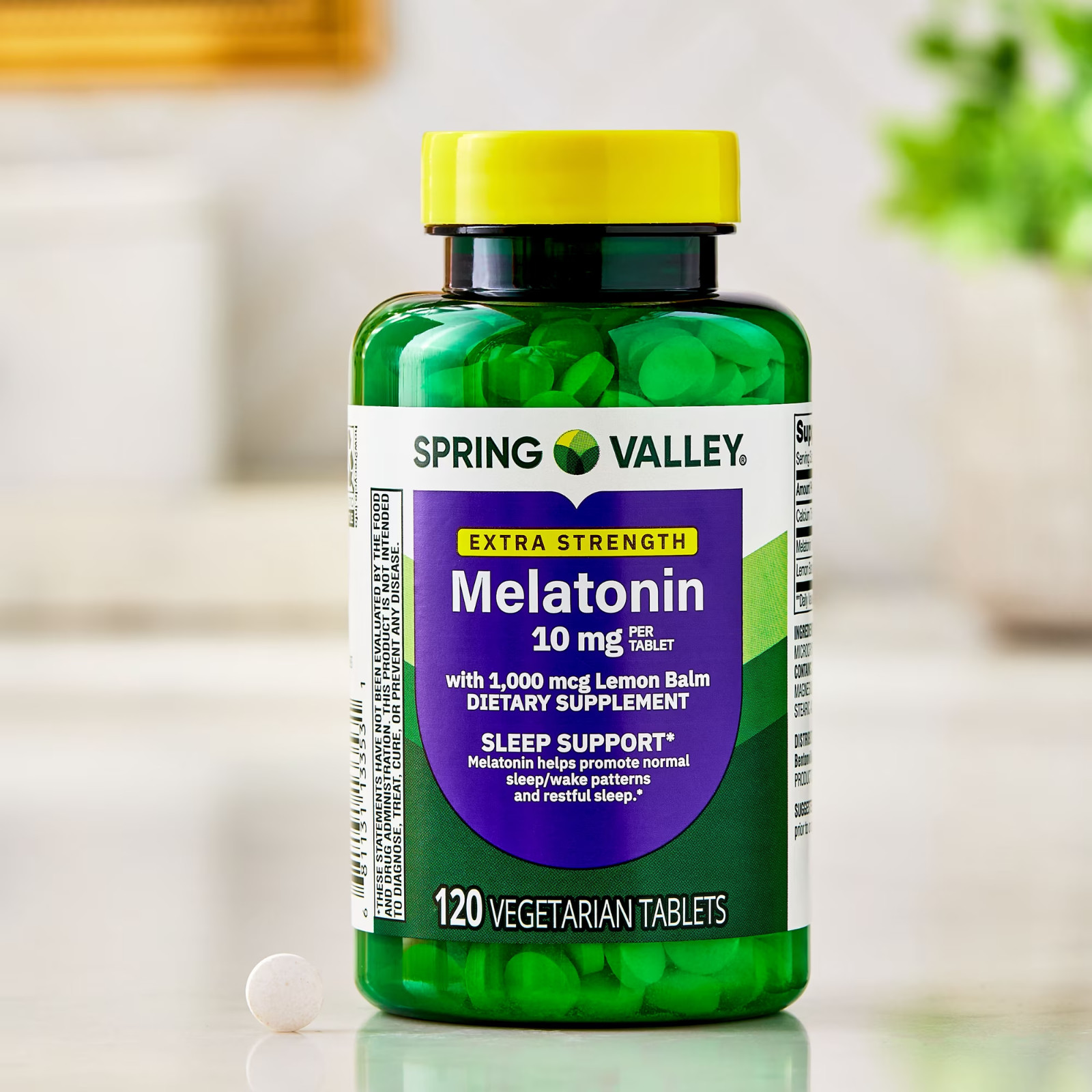 Spring Valley Extra Strength Melatonin Sleep Dietary Supplement 10 mg, 120 Count