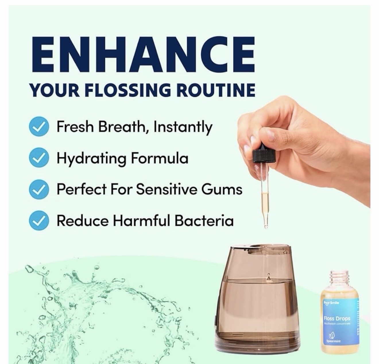 Puur Smile Concentrated Floss Drop Serum – 2oz 2 Fl Oz (Pack of 1), Liquid