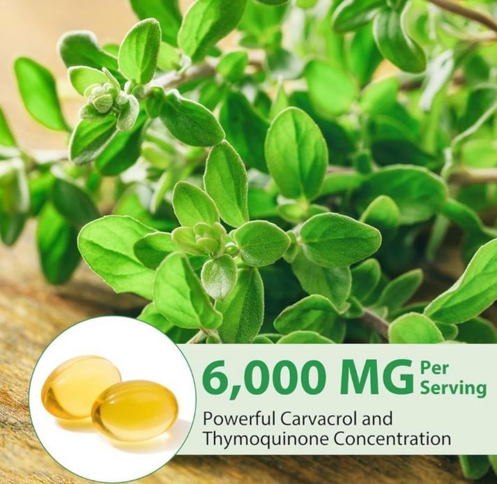 Resilia Oil Of Oregano With Black Seed Oil 6,000MG