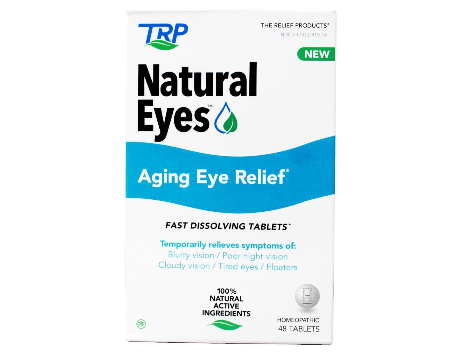 Natural Eye Relief Tablets – 100% Natural Ingredients for Aging Eyes, Dryness &