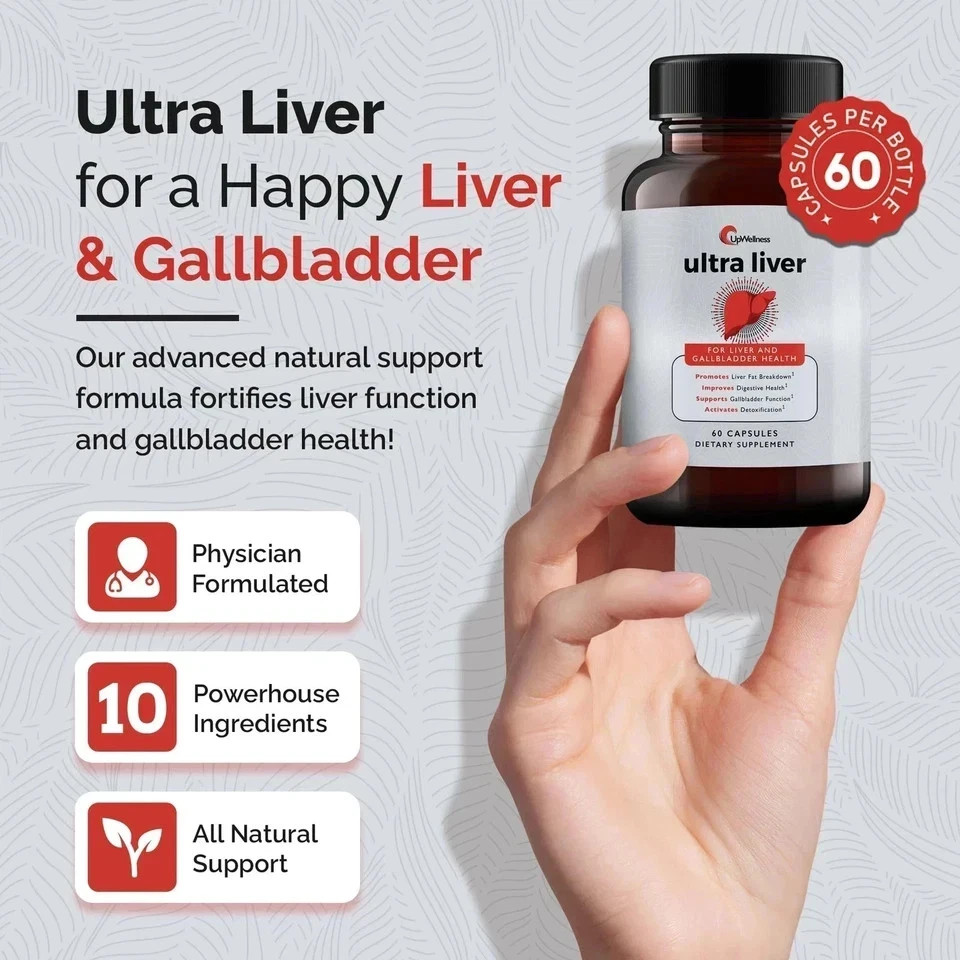 UpWellness Ultra Supplement Liver for Liver Health and Gallbladder Supporting