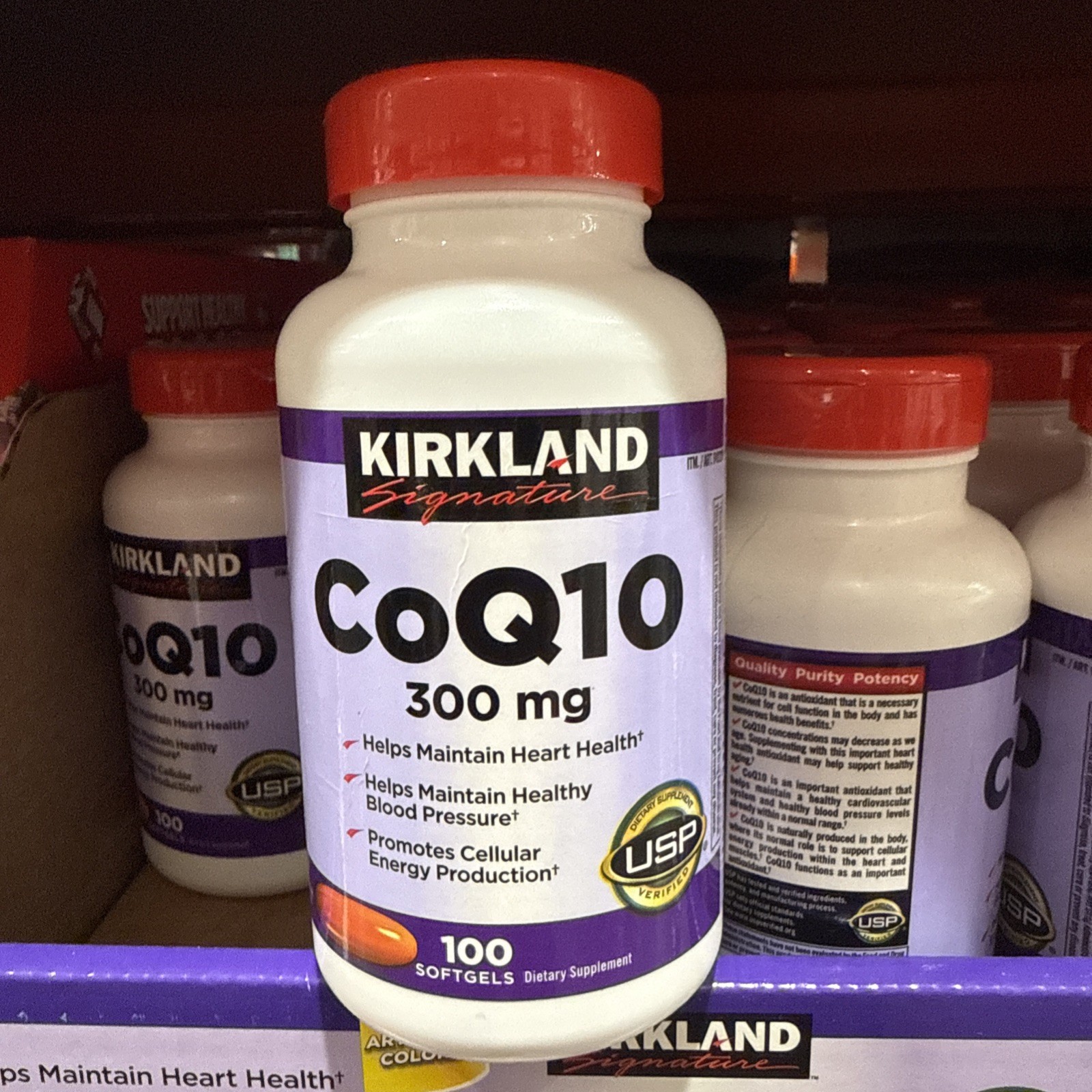 Kirkland Signature COQ10 300mg Softgels – 100 Count