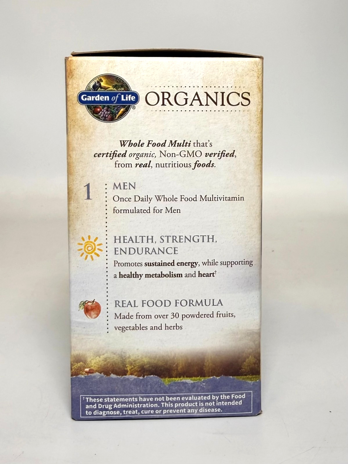 Garden of Life Once Daily Whole Food Multivitamin for Men – 60 ct *EXP 10/2026*