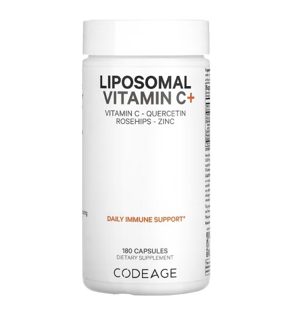 Codeage, Liposomal Vitamin C+, 2 PACK, 180 Capsules each (360 total)