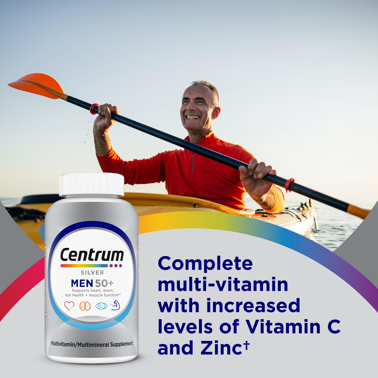 Centrum Silver Multivitamin for Men 50 Plus, 100 Count (Pack of 1)