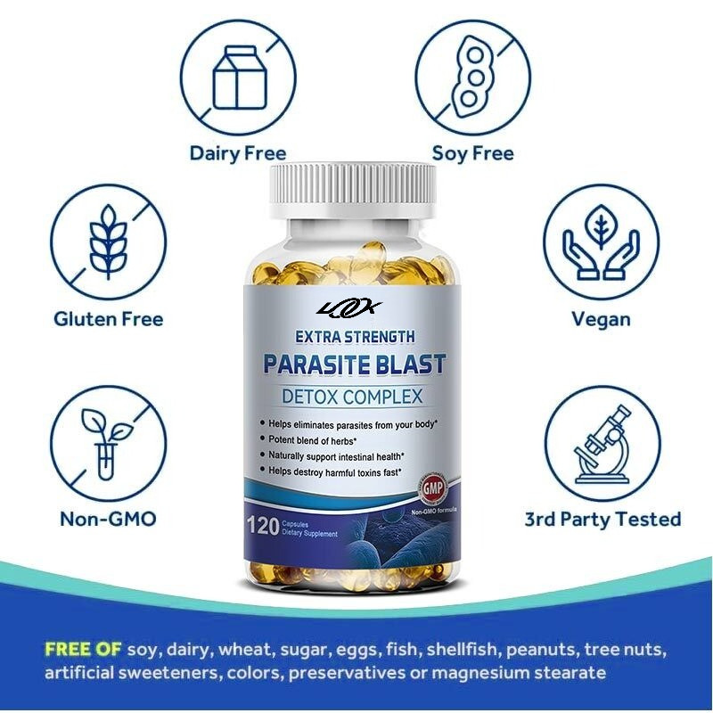 Super Colon Cleanse Anti Parasite Complex Eliminat Parasites