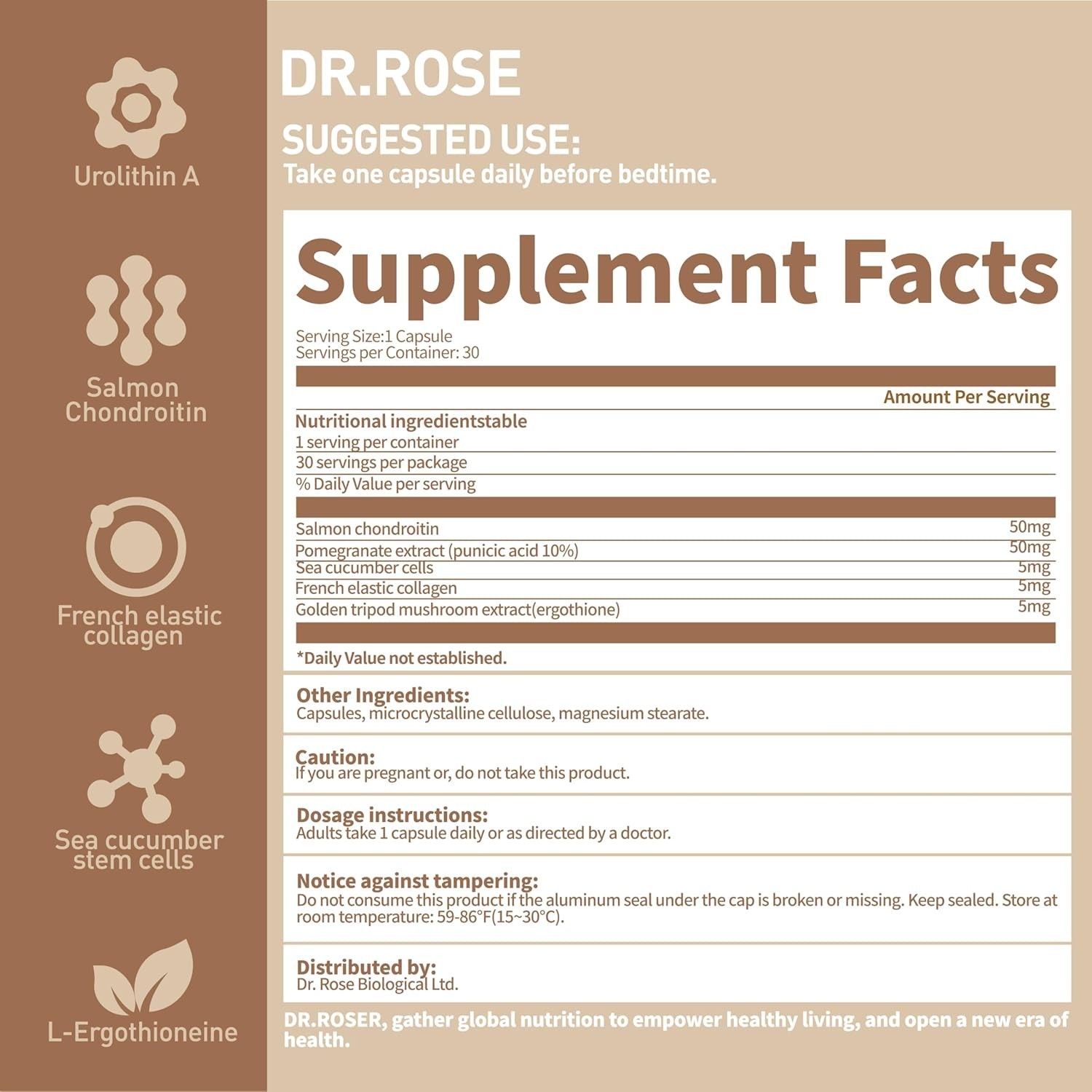 Dr Roser Concept 180 — 30 Capsules Dietary Supplement Exp 04/2028