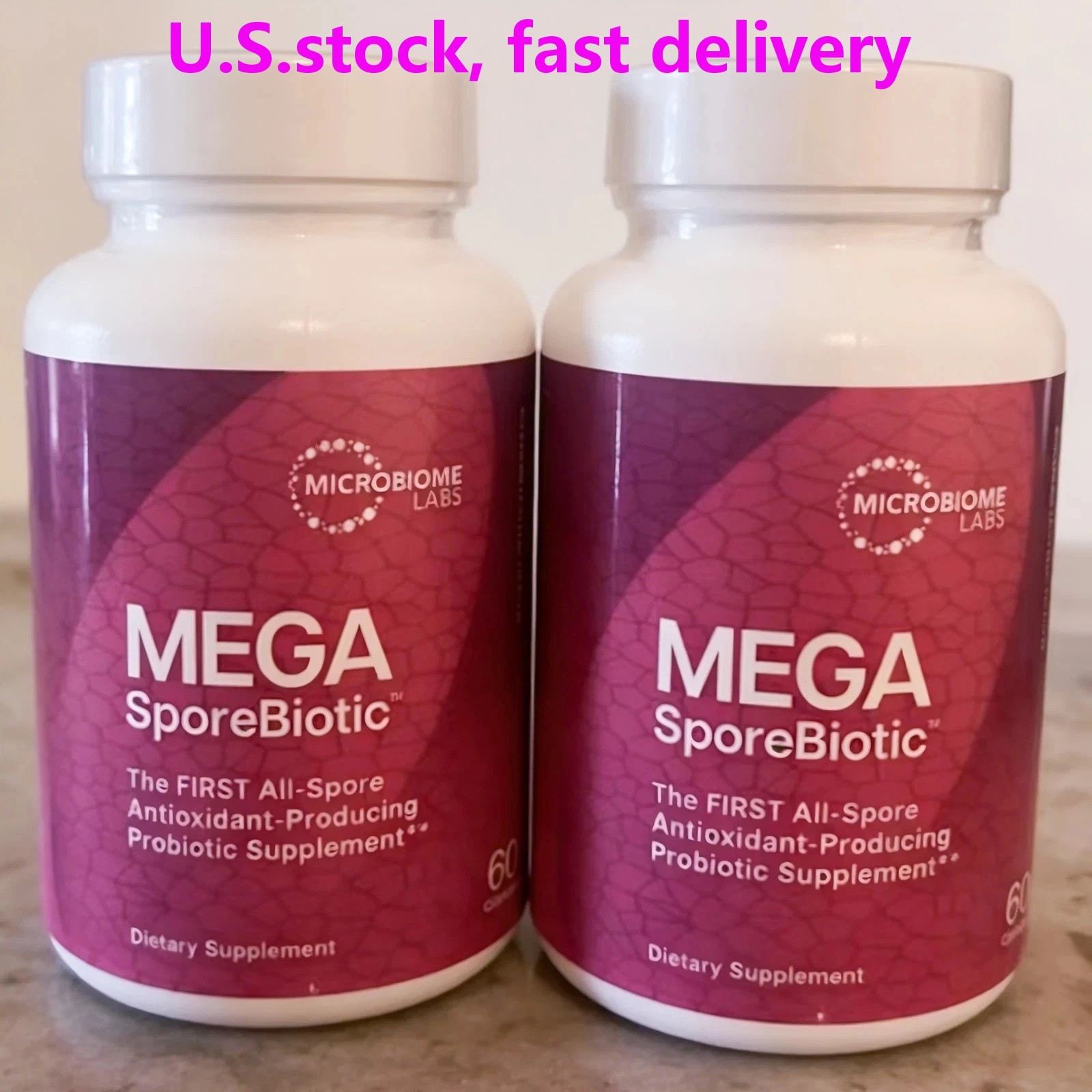 2-Pack Mega SporeBiotic Probiotic | High Potency for Microbiome Health brand new