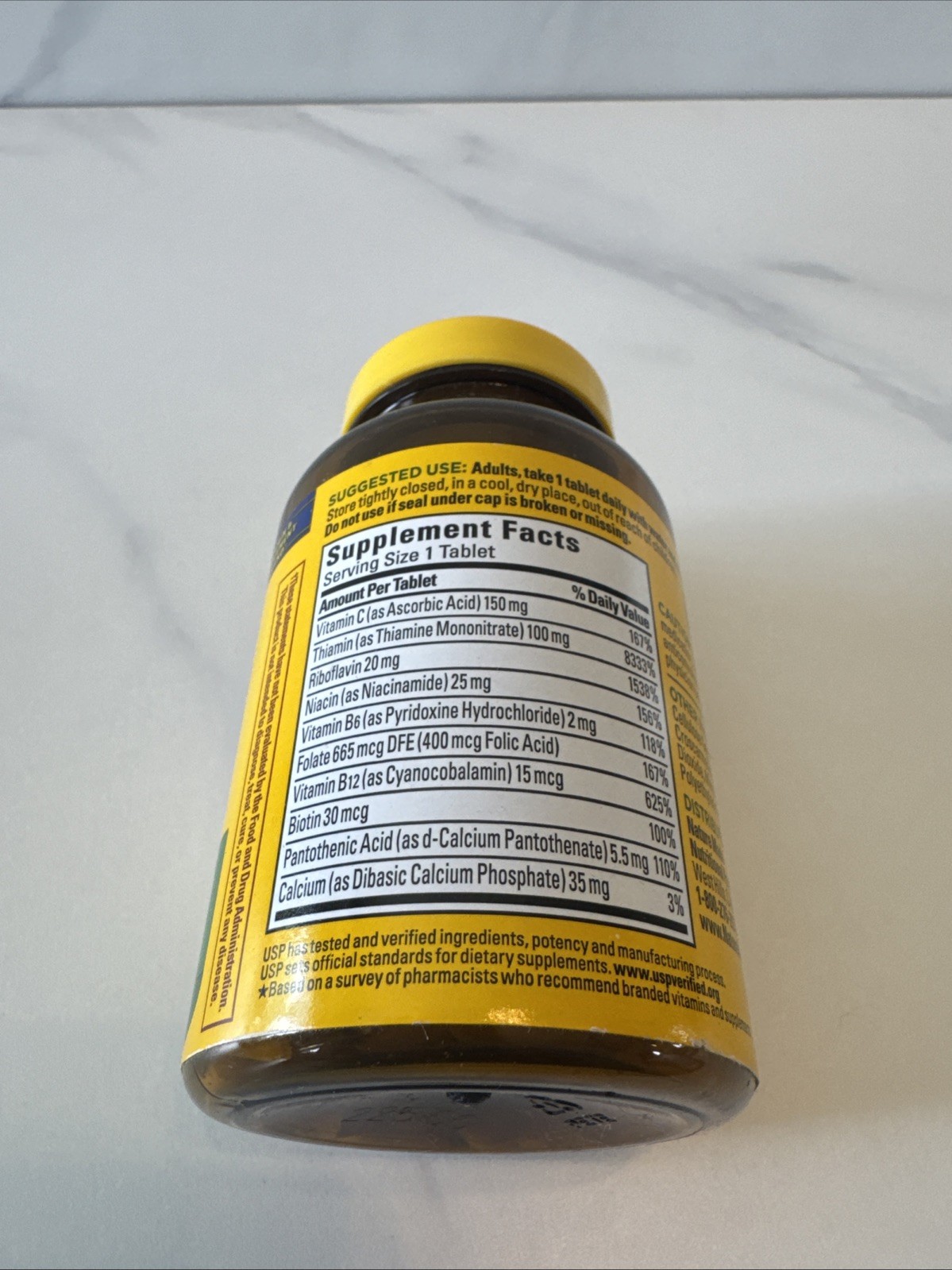 Nature Made Super B-Complex with C Dietary Supplement 140 Tablets Exp 10/2027
