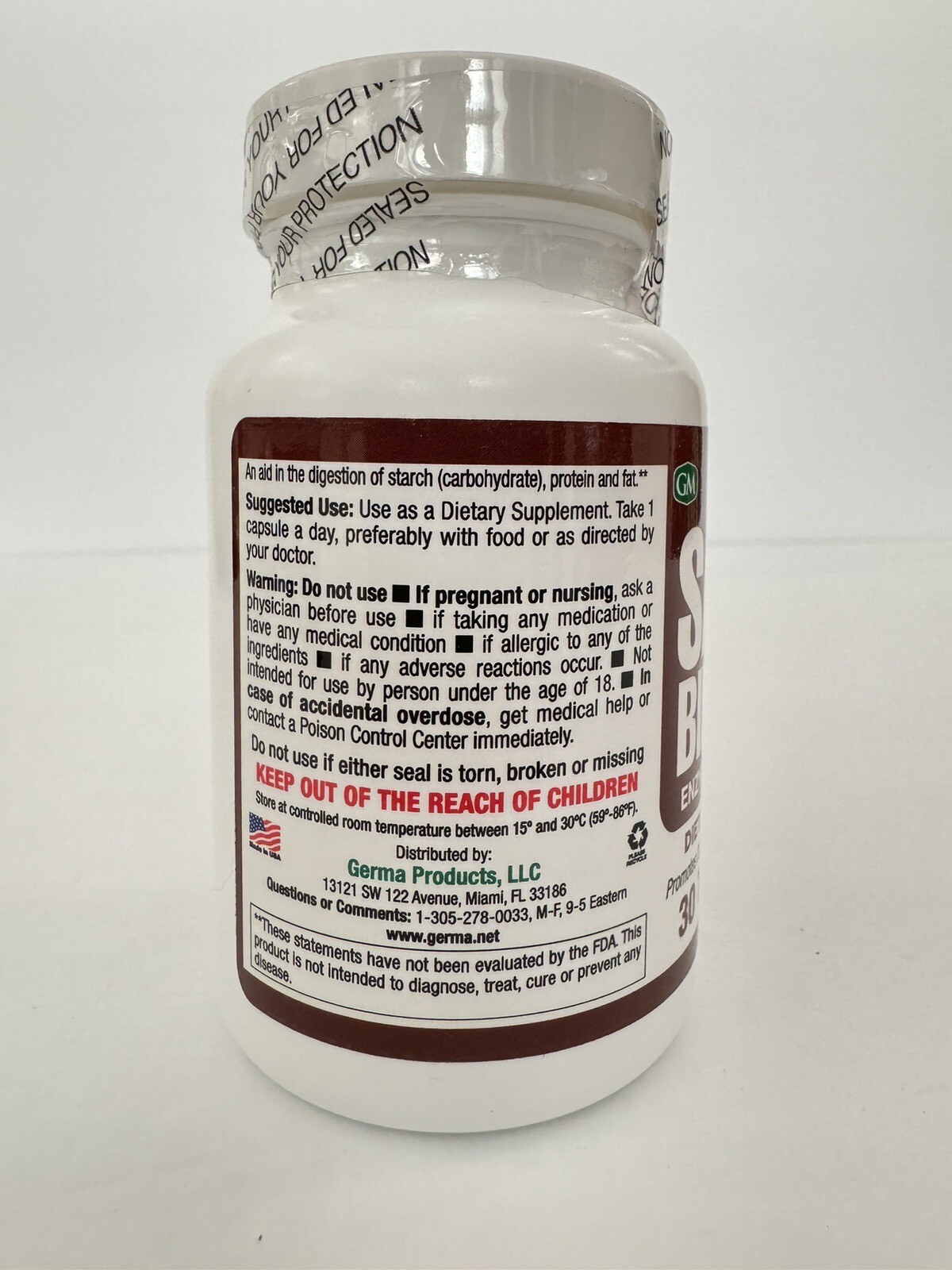 SALES BILIARES ENZYMATIC DIGESTANT DIETARY SUPPLEMENT 30 TABLETS EXP 06/2026