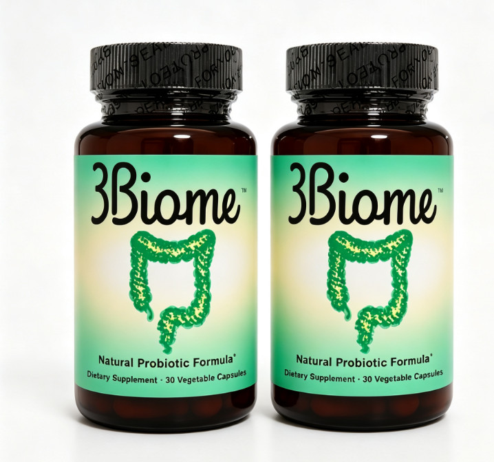 Biome Natural Probiotic Dietary Supplement Non-GMO & Gluten Free, 30 Vegan Caps.