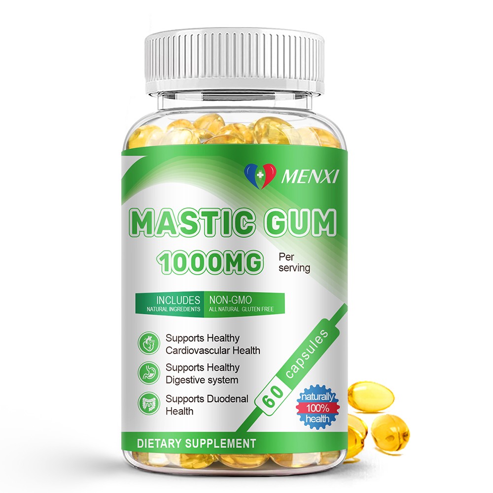 Mastic Gum Capsules 1000mg – Support Gastrointestinal Health, Digestive System