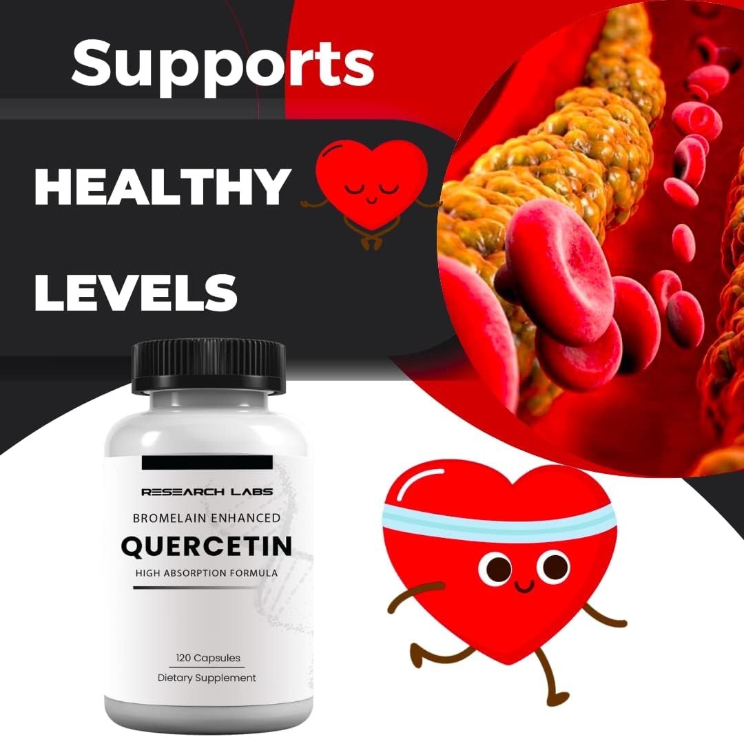 Quercetin with Bromelain – 240 Capsules for Enhanced Absorption & Wellness