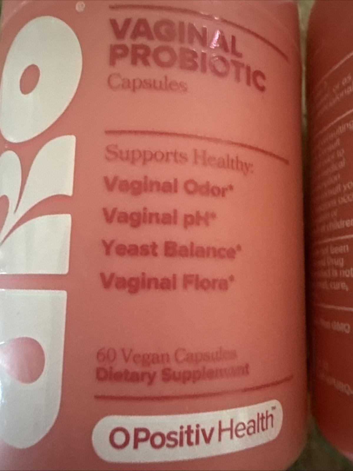 O Positiv URO Vaginal Probiotic 60 Capsules LOT OF 2 New Sealed. Exp 05/2026