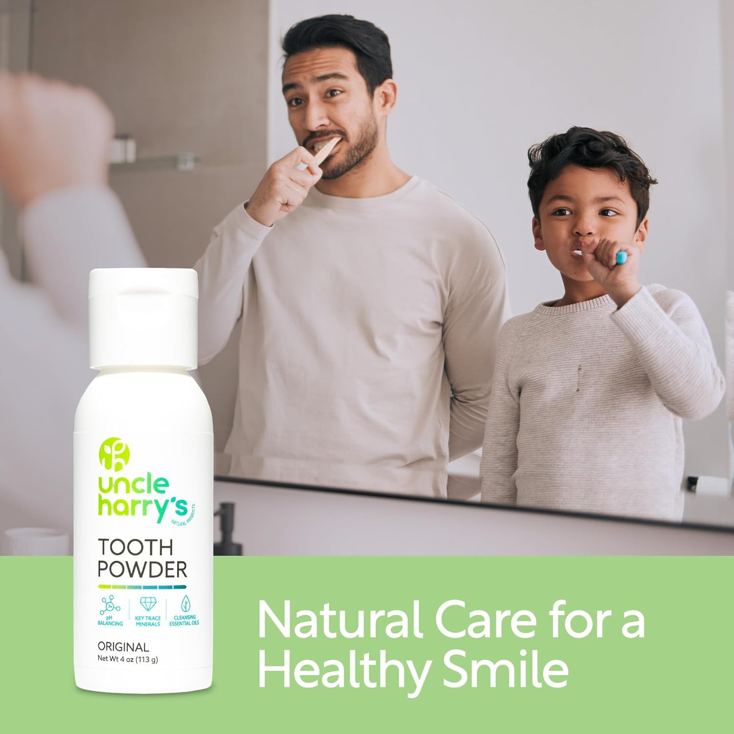 Uncle Harry’S Remineralizing Tooth Powder | All Natural Enamel Support & Whiteni