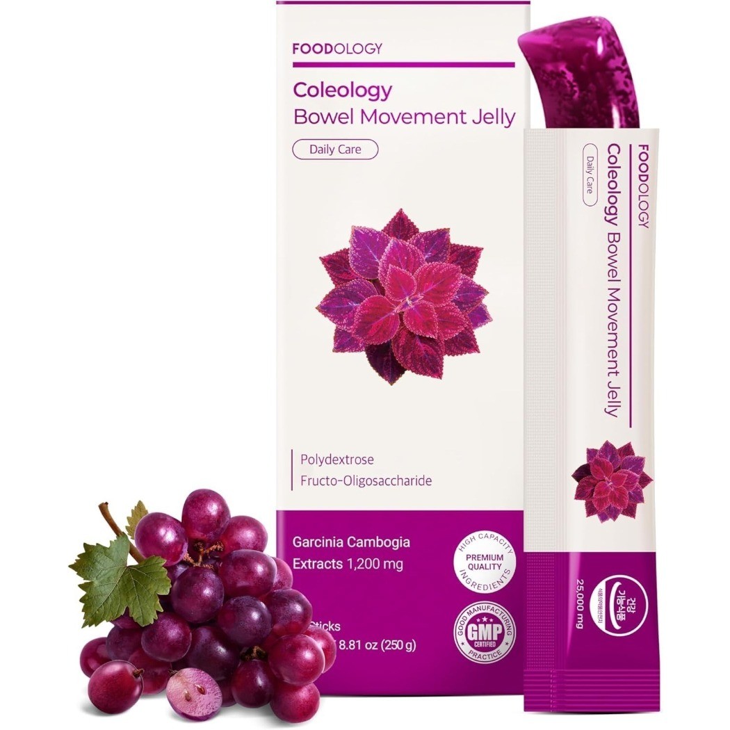 3PCS FOODOLOGY Coleology Jelly Sticks Grape & Prune 10 Sticks Gut Support NEW