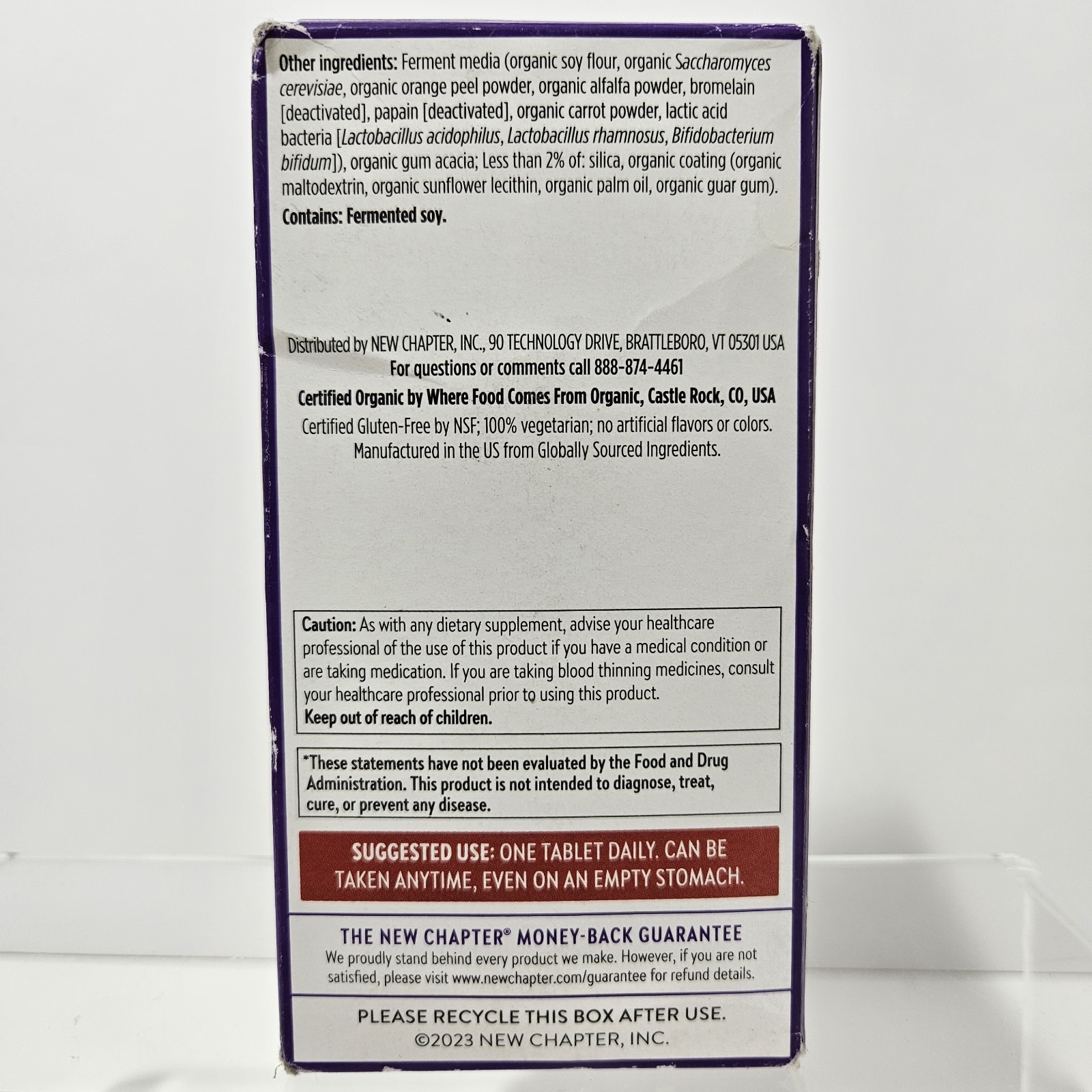 New Chapter Every Man’s One Daily Multivitamin 96 Tablets EXPIRED 05/2026