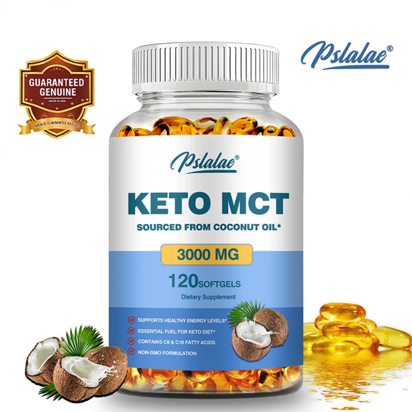 Keto MCT 120pcs – Accelerates Metabolism, Natural Energy, Supports Gut Health