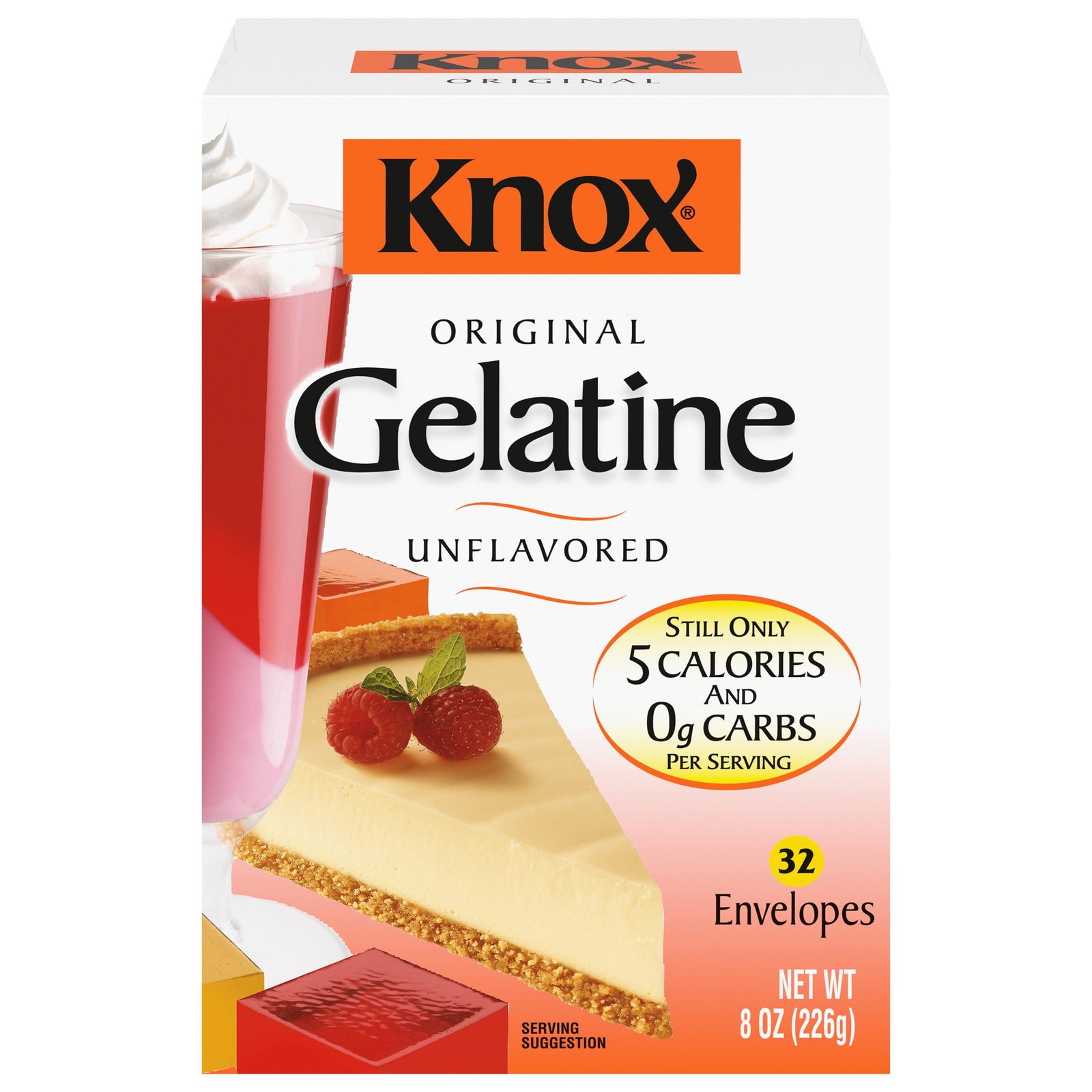 Knox Original Unflavored Gelatin, 32 ct Packets 8 Ounce (Pack of 1)