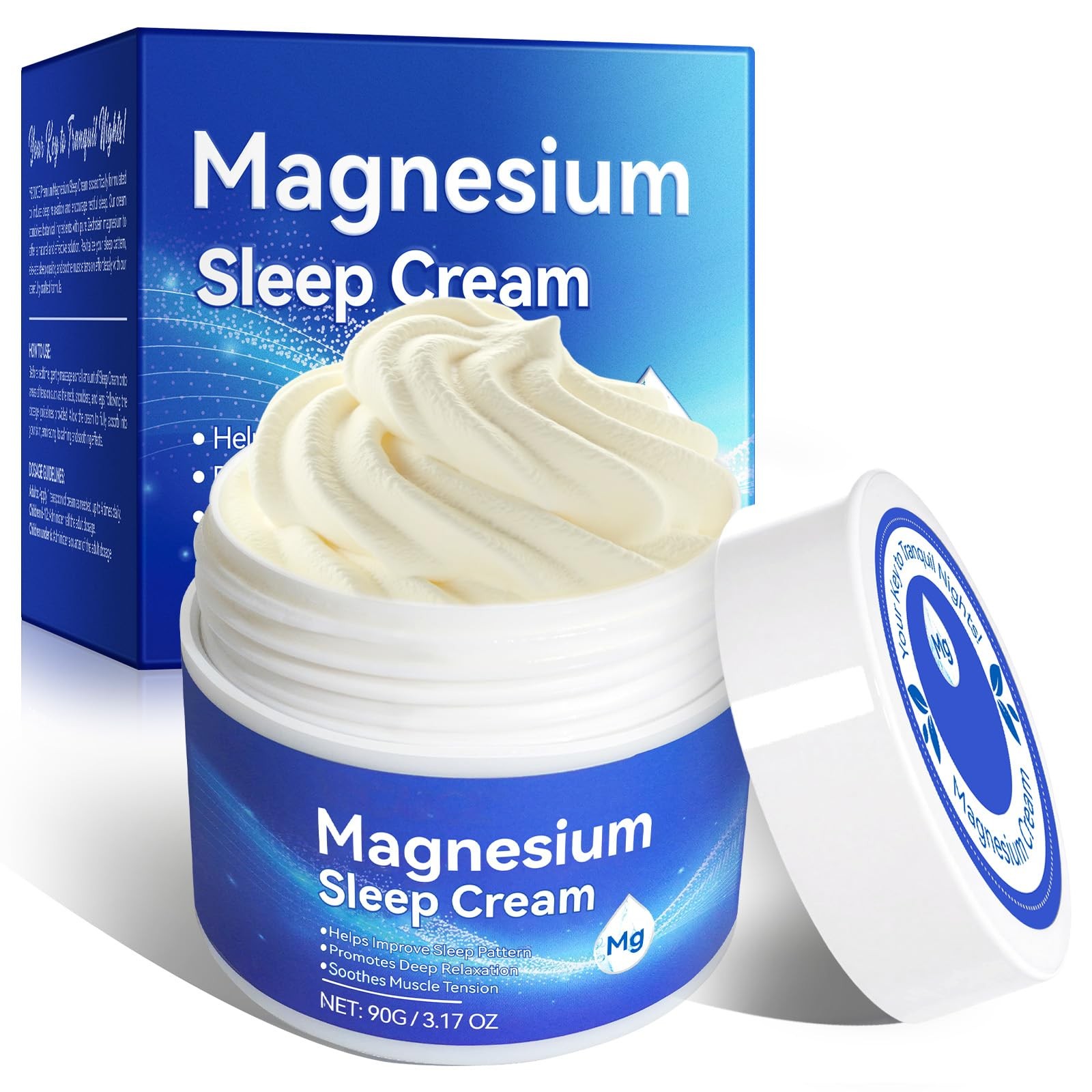 Magnesium Oil for Feet, Topical Cream, 3.1 Fl Oz (Pack of 1), 1pack