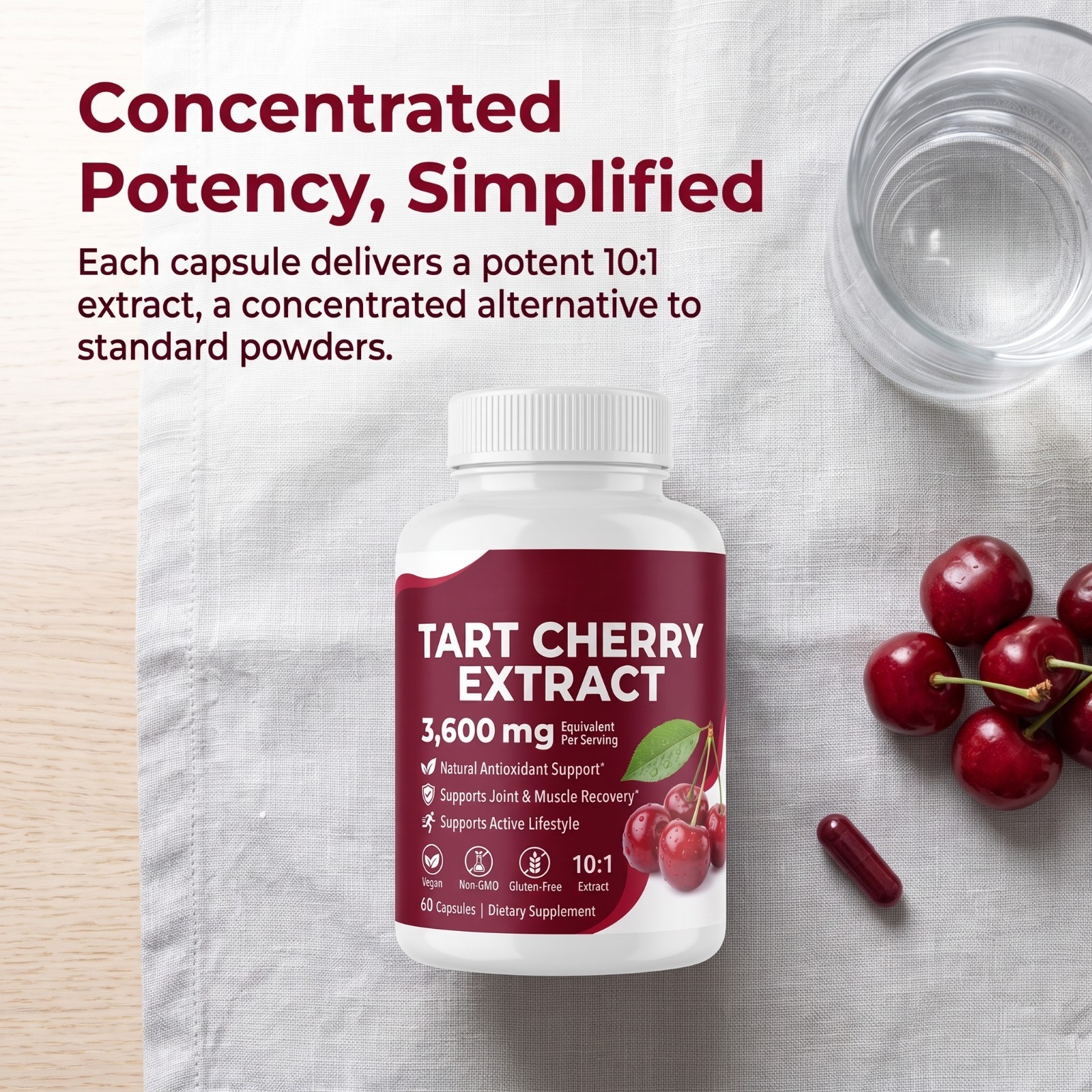 Good Grove Tart Cherry Extract Joint & Sleep Herbal Supplement