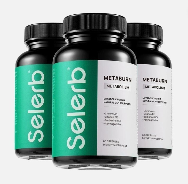 2 BOTTLES-Selerb Metaburn – Chromium, B12&Berberine HCl,60 Caps for Nutrient