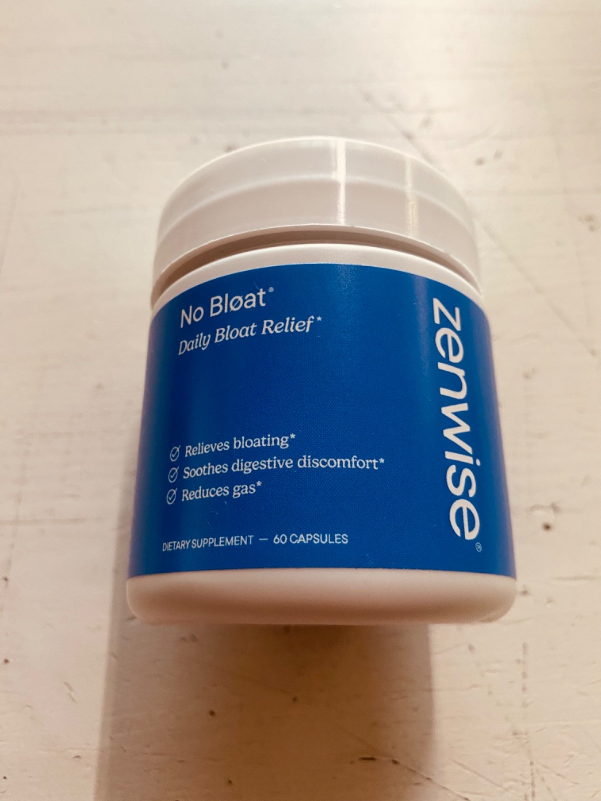 Zenwise No Bloat Daily Relief Digestive Enzymes Probiotic 60 Capsules New