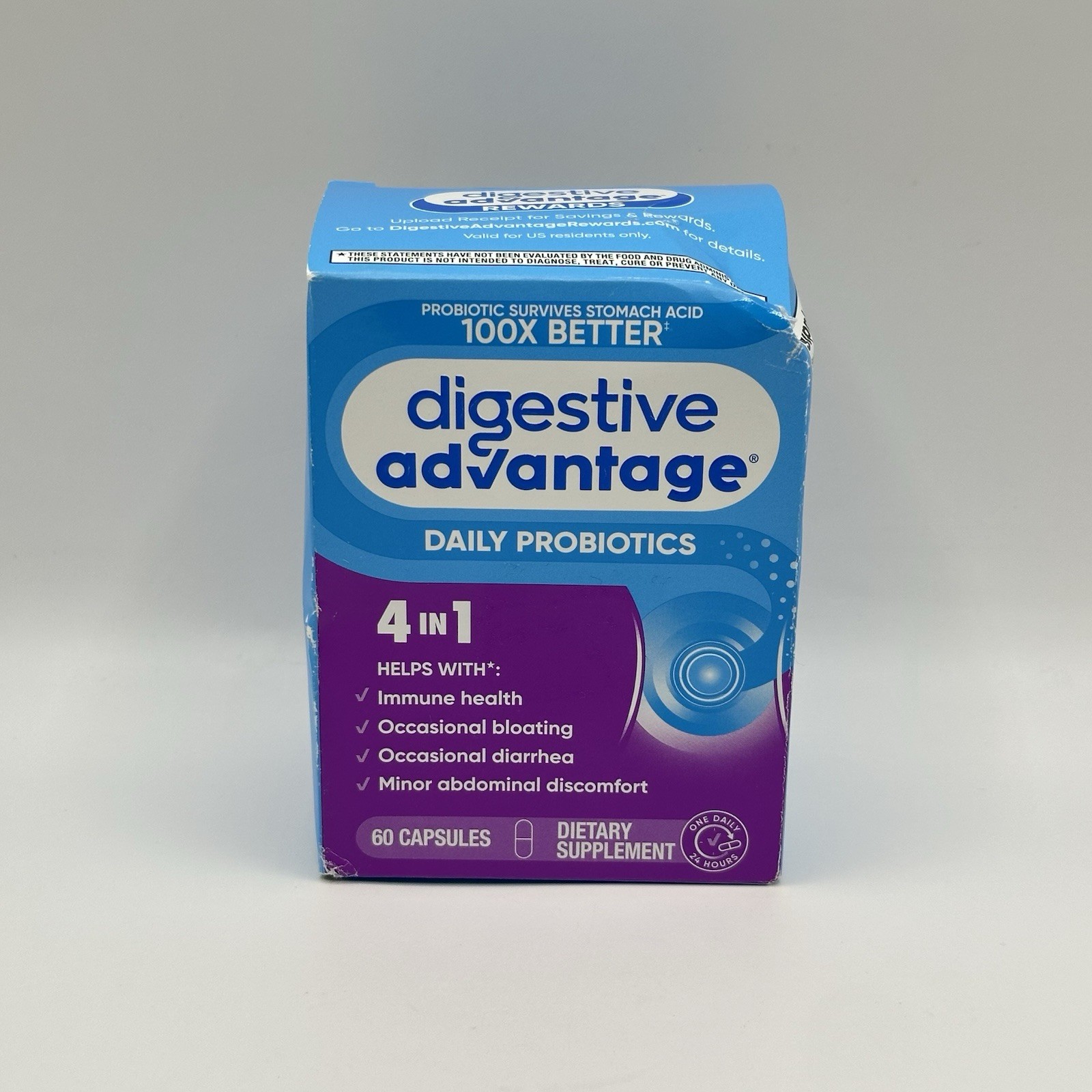 Digestive Advantage®, Daily Probiotics, 60 Capsules Exp 2027