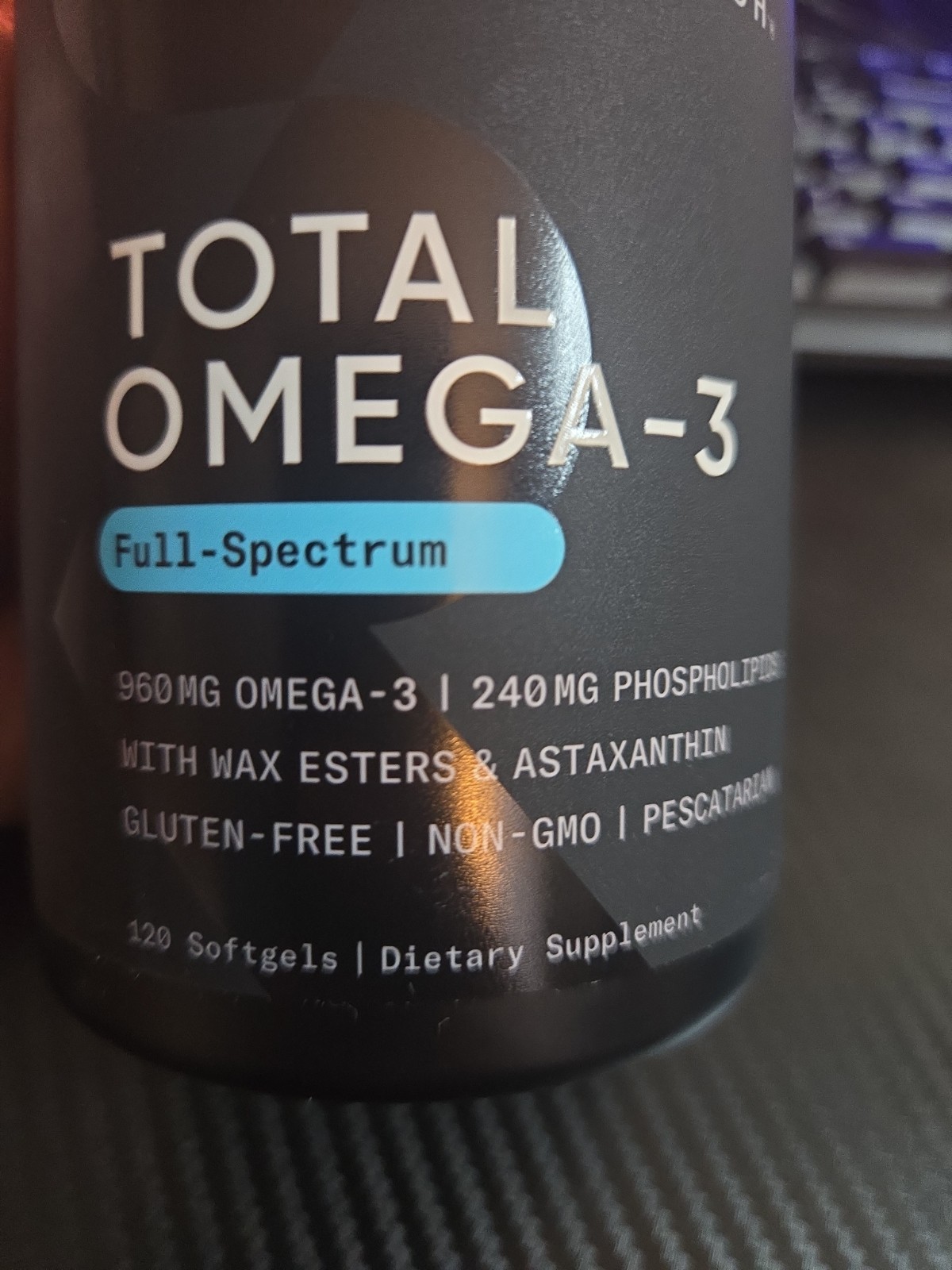 Sports Research Omega-3 Softgels 120ct 2200mg, Full-Spectrum, Exp 07/28, Non-GMO