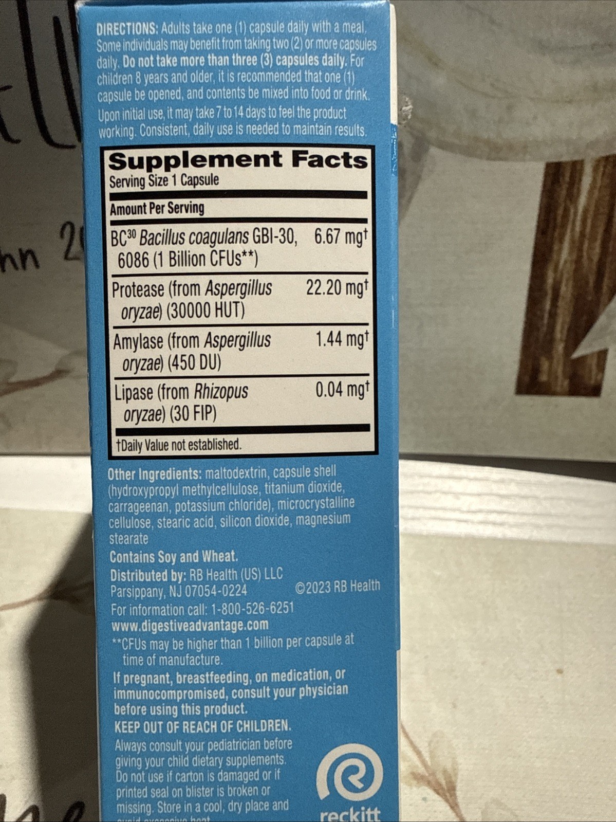 Digestive Advantage Intensive Bowel Support Probiotics 32 Capsules Exp 08/26