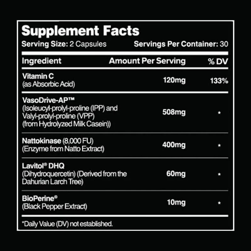 3Pcs-Leviathan Nutrition Hemo Flow Supplement Nattokinase with forNitric Oxide